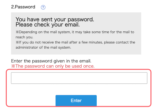 send password