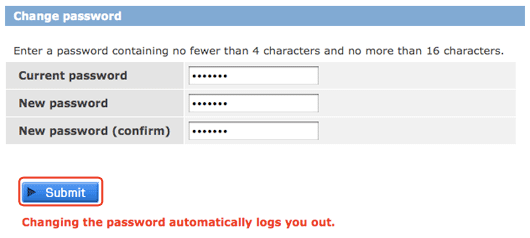 profile:change password