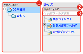 フォルダ一覧